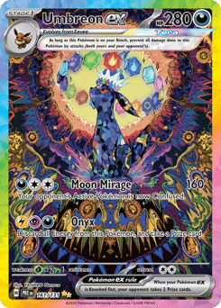 Umbreon ex Pokémon trading card